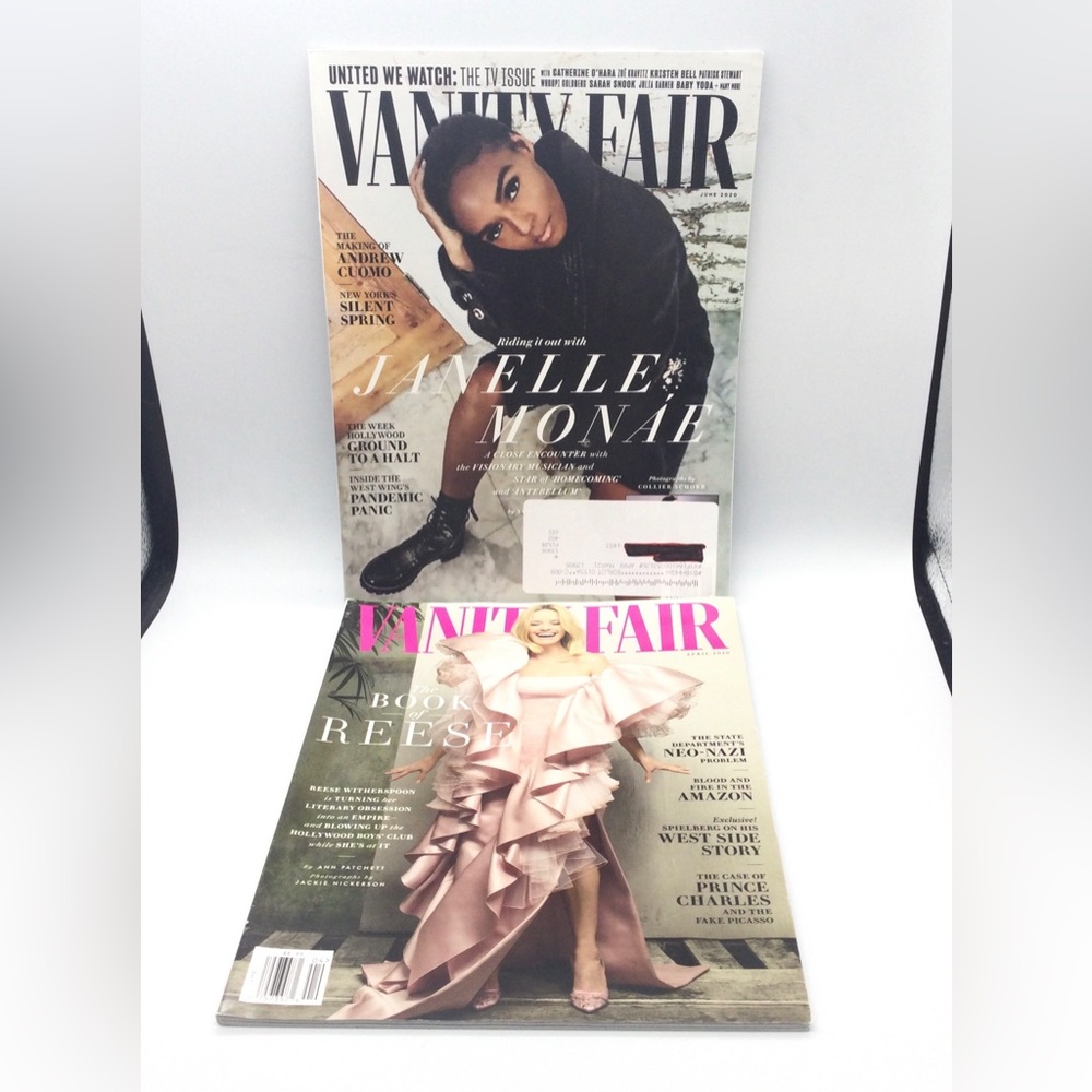 Vanity fair yr 2020 edition magazines. Bundle of 2 .